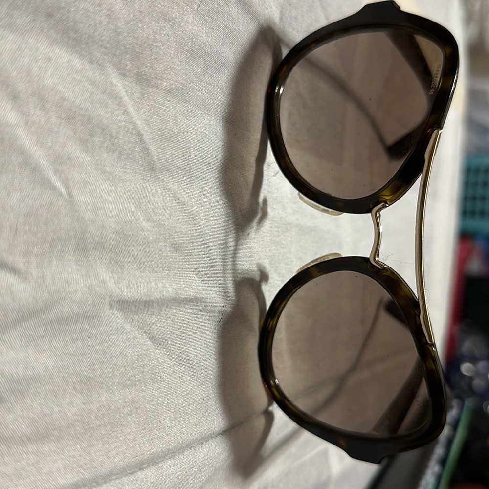 Pre owned brown Prada womens sunglasses no case